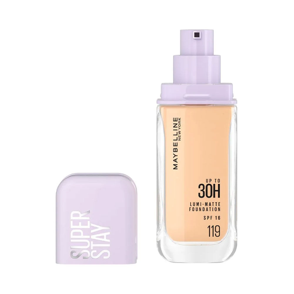 Base Líquida Maybelline Super Stay 30H Lumi-Matte 119 Light Medium