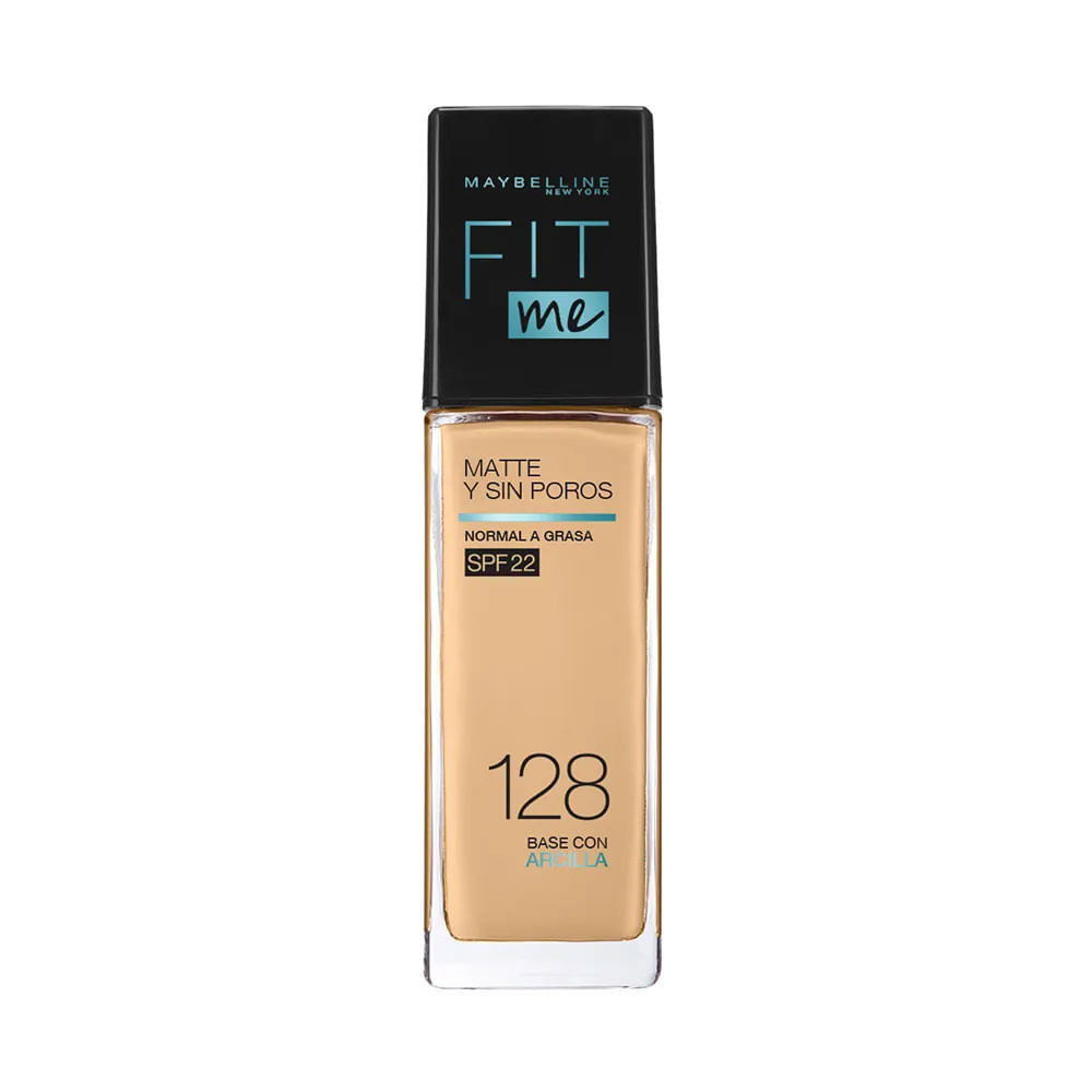 Base Líquida Maybelline Fit Me Matte + Poreless 128 Warm Nude