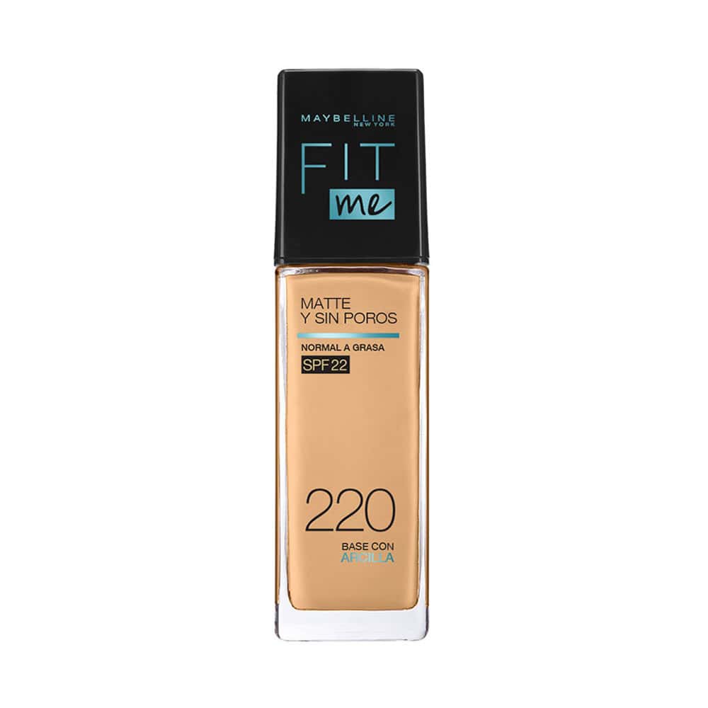 Base Líquida Maybelline Fit Me Matte + Poreless 220 Natural Beige