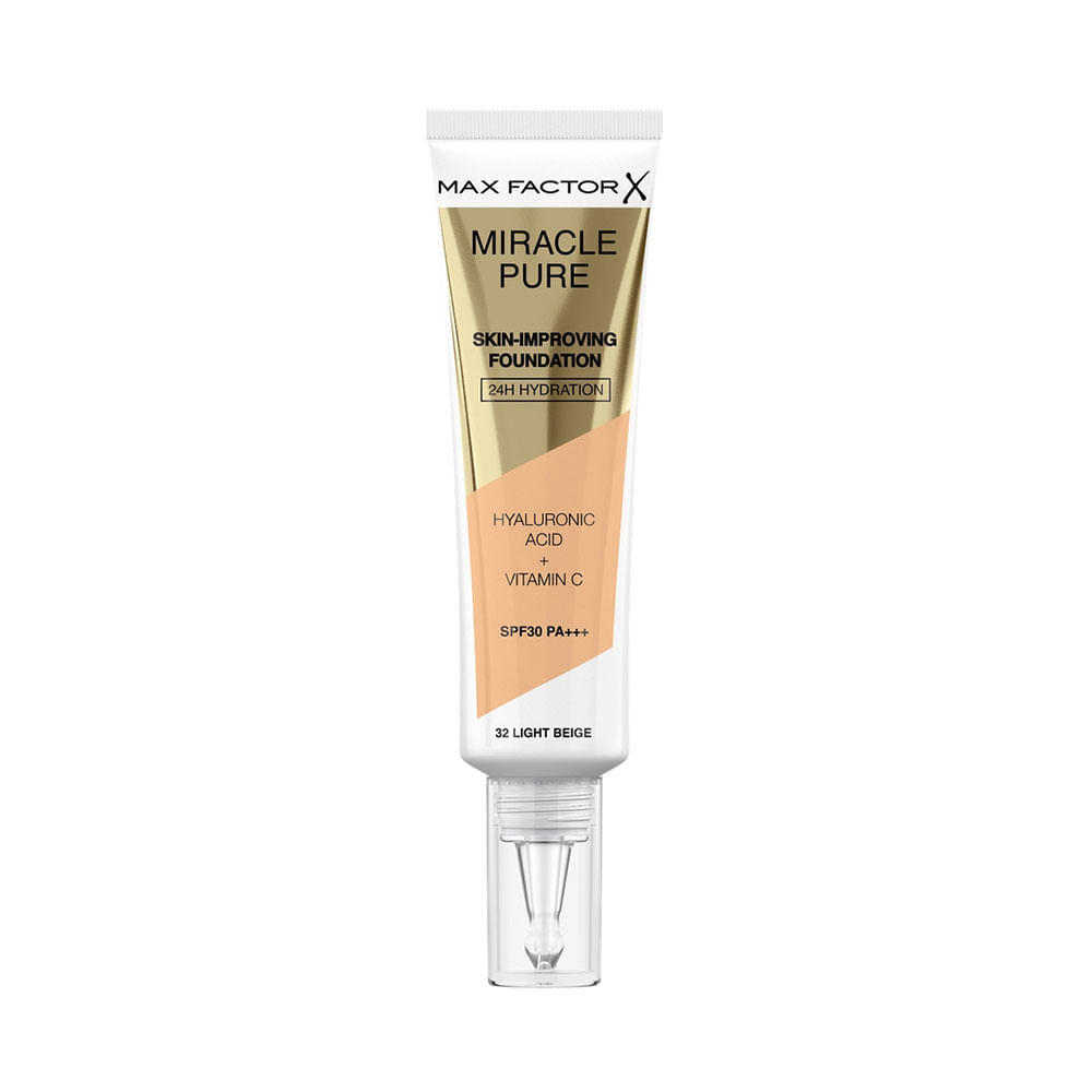 Base Líquida Max Factor Miracle Pure Skin-Improving Foundation 32 Light Beige