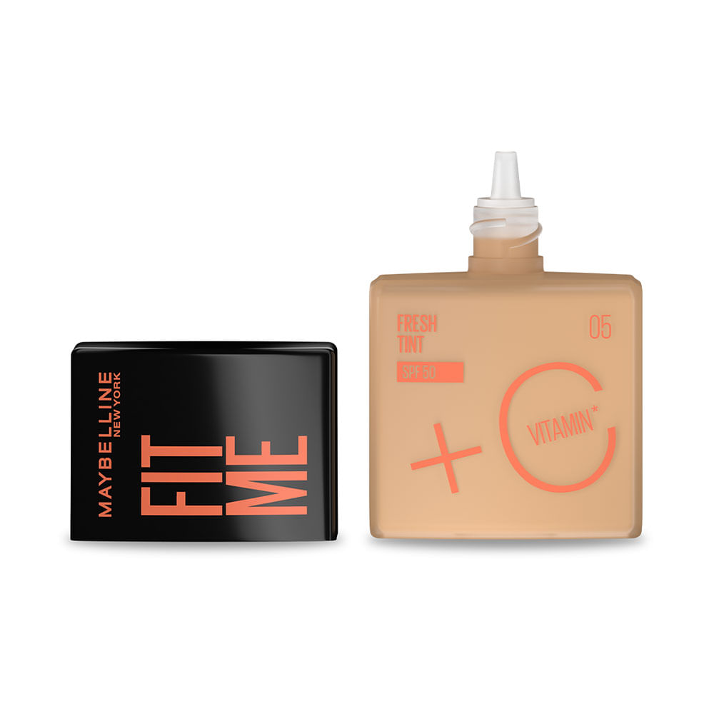Base Maybelline Fit Me Fresh Tint con protector solar FPS 50 Tono 05
