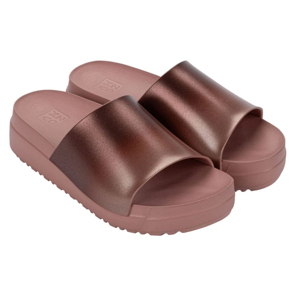 Sandalias Mujer Casual Zaxy Print Up Cobre 37