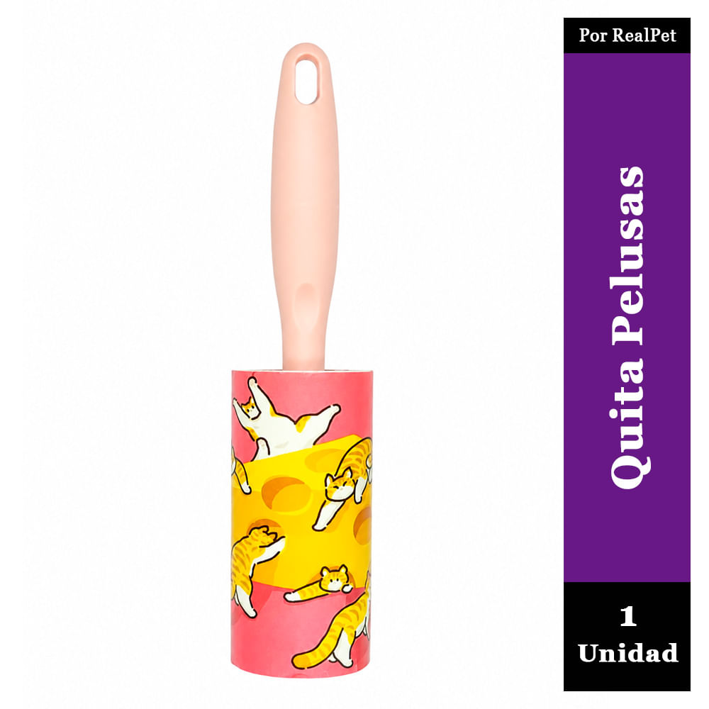 Quita Pelusas de Perro y Gato 21 x 4.5 cm Rosado