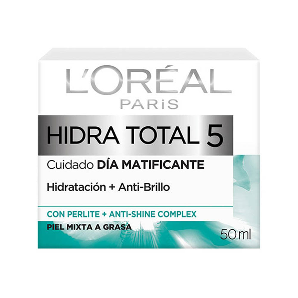 Crema facial matificante L'Oréal Paris Hidra-Total 5 anti-brillo