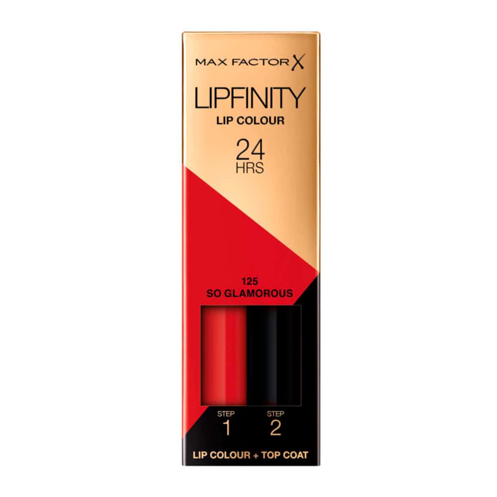 Labial Líquido Max Factor Lipfinity 24H Lip Colour Kit 2 pasos 125 So Glamorous