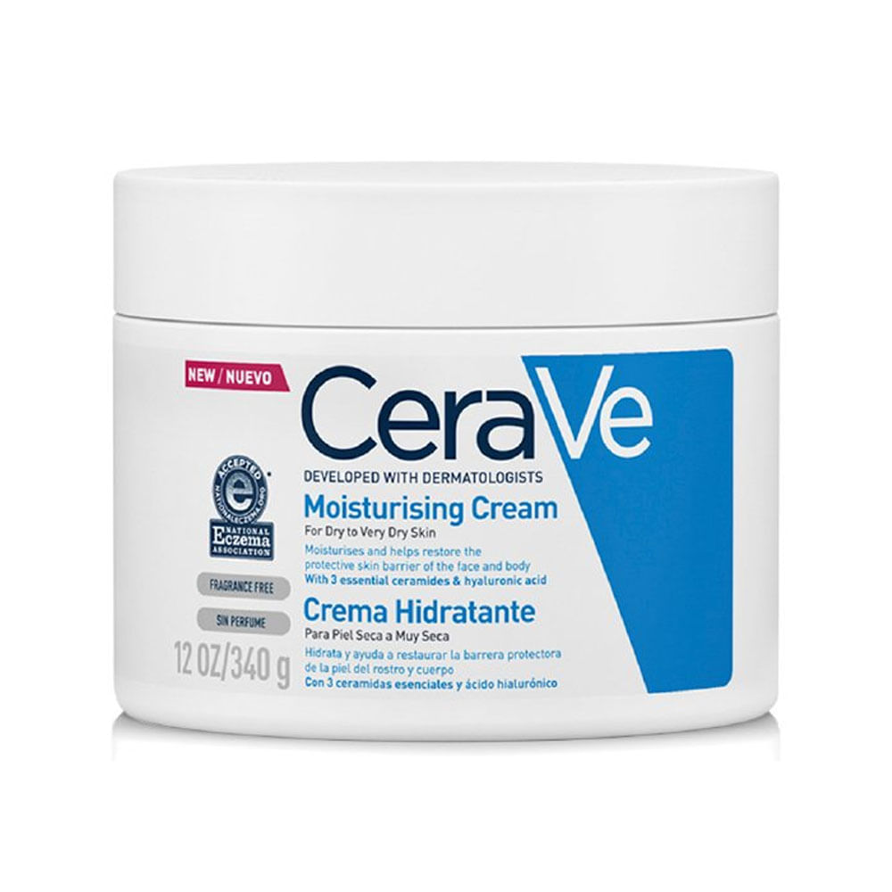 Crema hidratante facial Cerave Moisturising Cream para piel seca 236 ml
