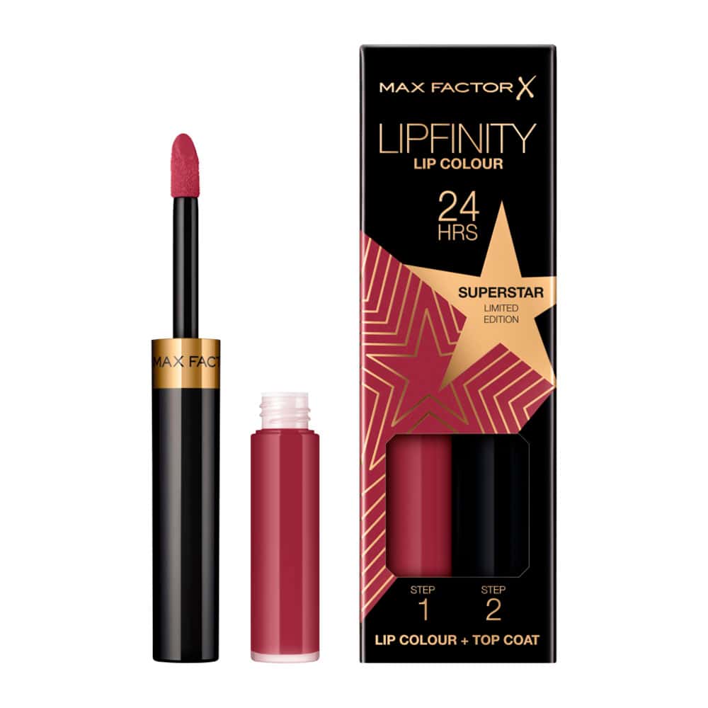 Labial Líquido Max Factor Lipfinity 24H Lip Colour Kit 2 pasos 86 Superstar