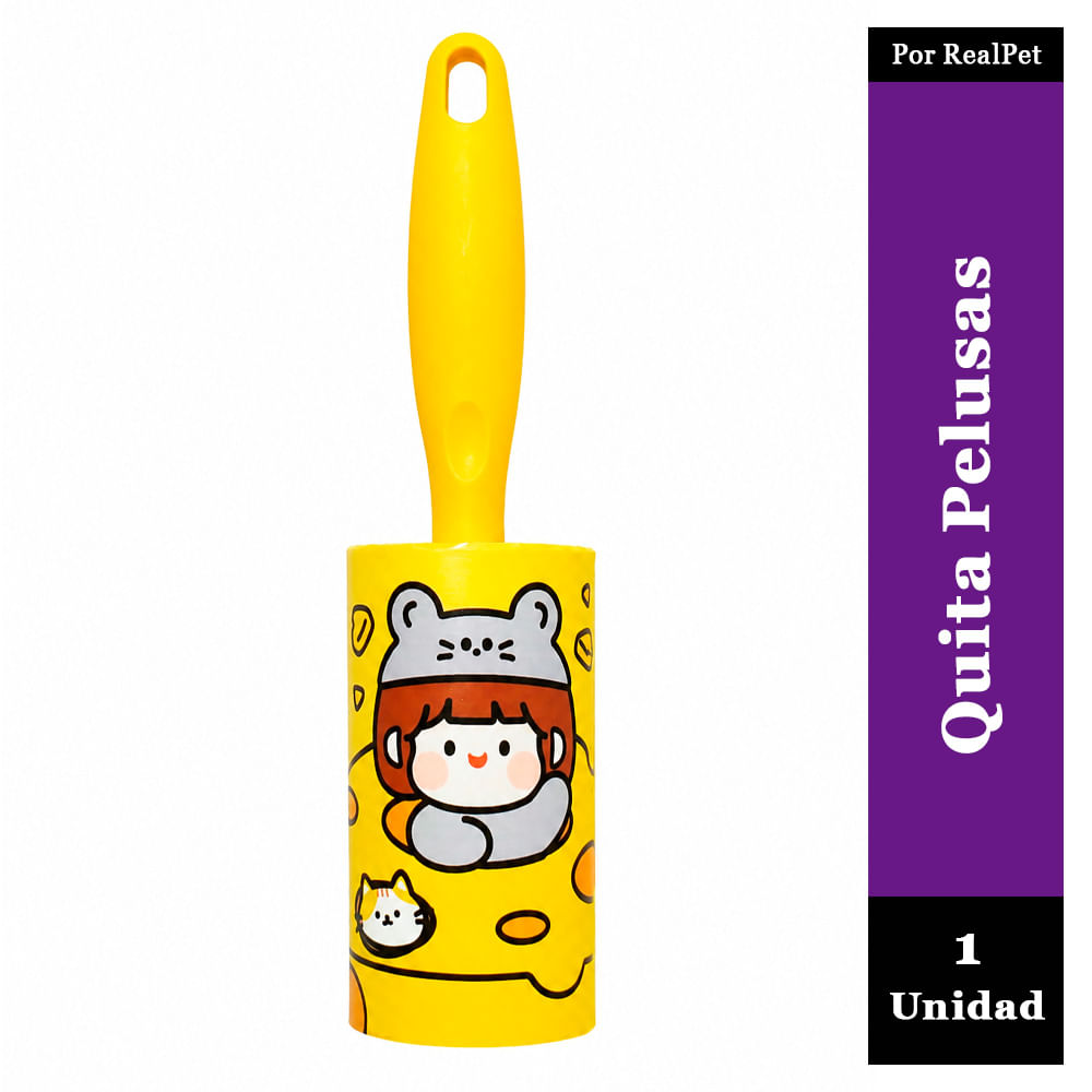 Quita Pelusas de Perro y Gato 21 x 4.5 cm Amarillo