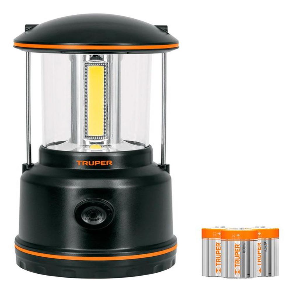 Linterna LED tipo farol Truper para campamento a Pilas 10760