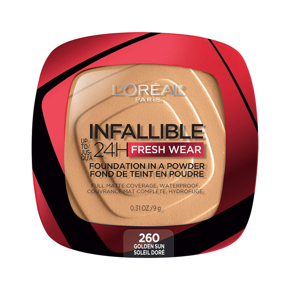 Polvo Compacto L’Oréal Paris Infallible 24H Fresh Wear Golden Sun