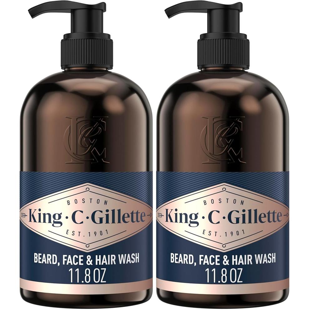 PACK X2 GEL DE DUCHA PARA BARBA KING C. GILLETTE 325ML