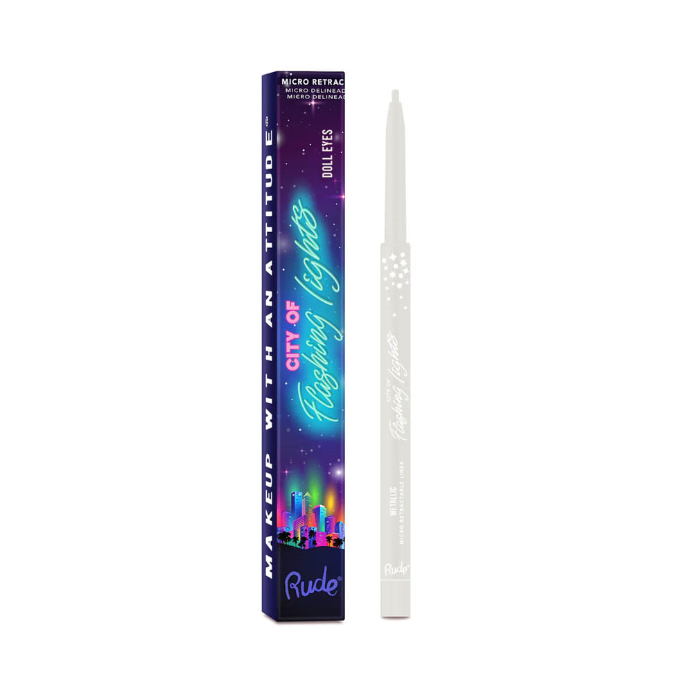 Delineador de ojos Rude City of Flashing Lights Micro Retractable Liner Doll Eyes