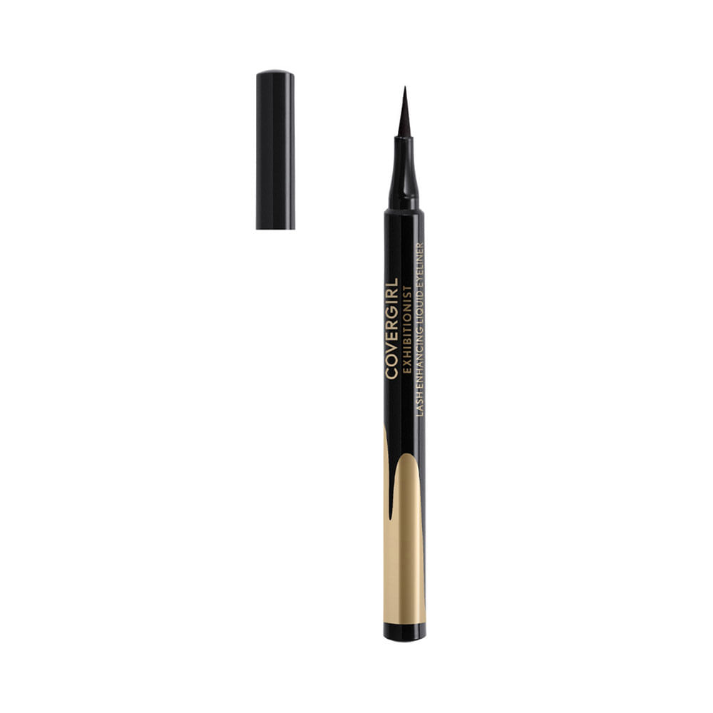 Delineador de ojos Covergirl Exhibitionist Lash Enhancing Liquid Eyeliner 100 Matte Black