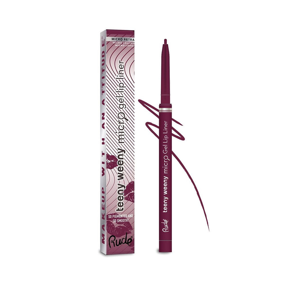 Delineador de Labios Rude Cosmetics Teeny Weeny Micro Gel Lip Liner Temptation