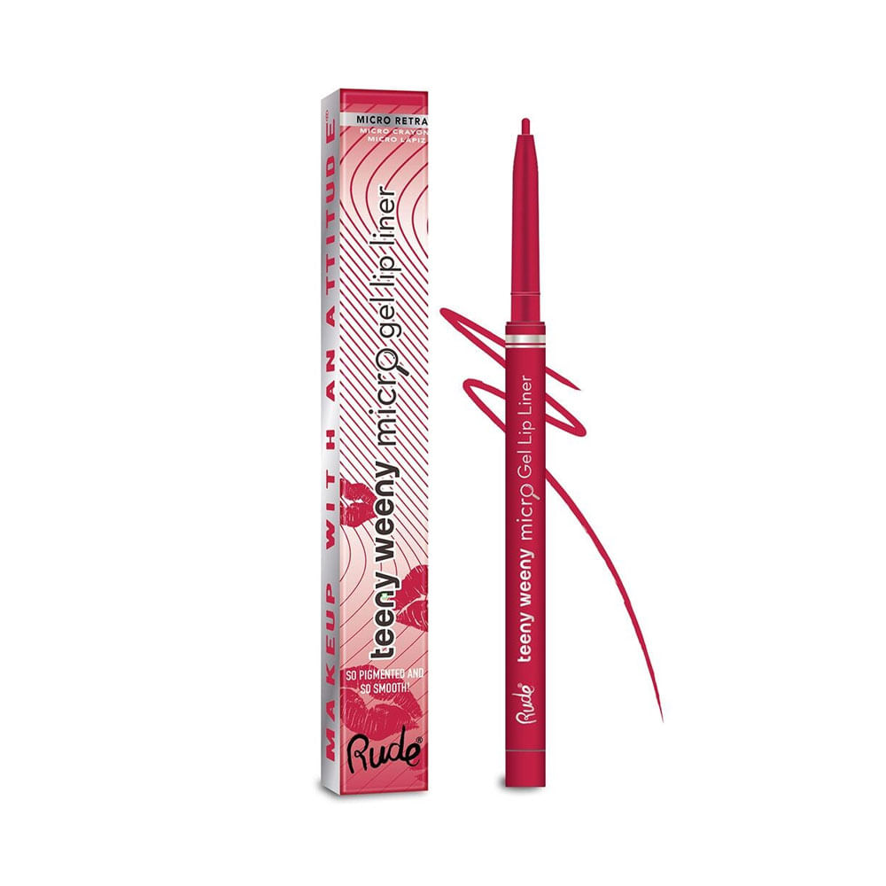 Delineador de Labios Rude Cosmetics Teeny Weeny Micro Gel Lip Liner Seeing Red