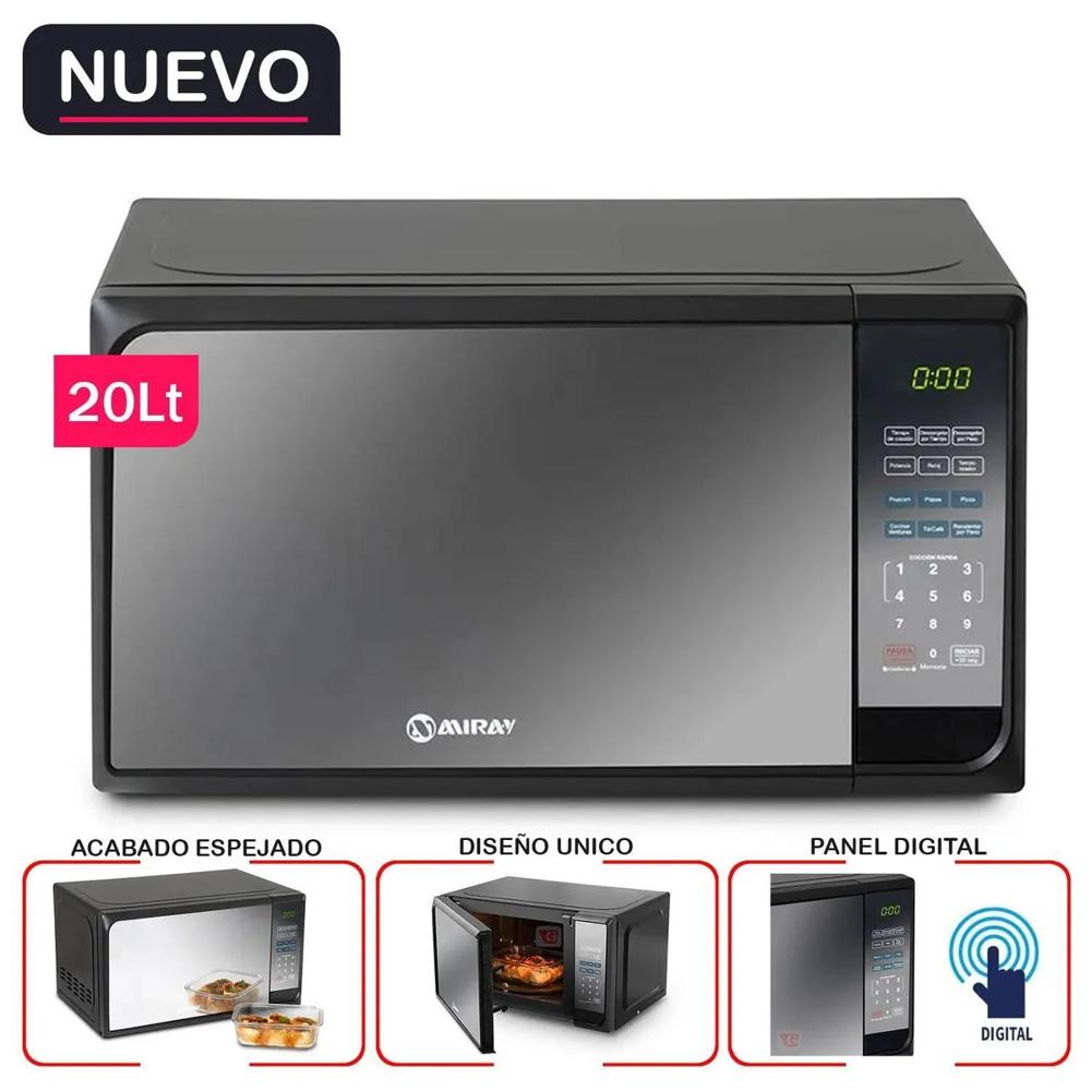 HORNO MICROONDAS HMM-20N 20 L