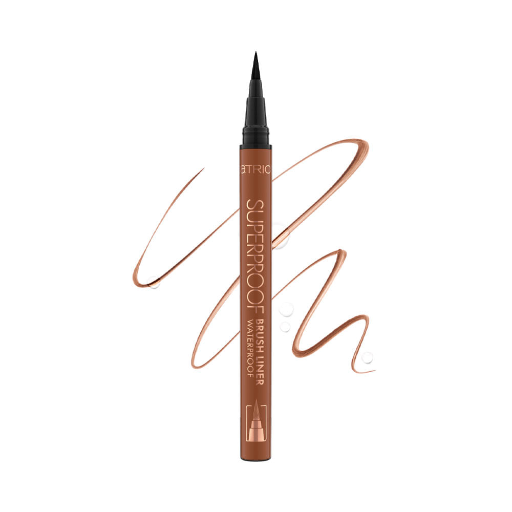 Delineador de ojos Catrice Superproof Brush Liner Waterproof 020 Cocoa Brown