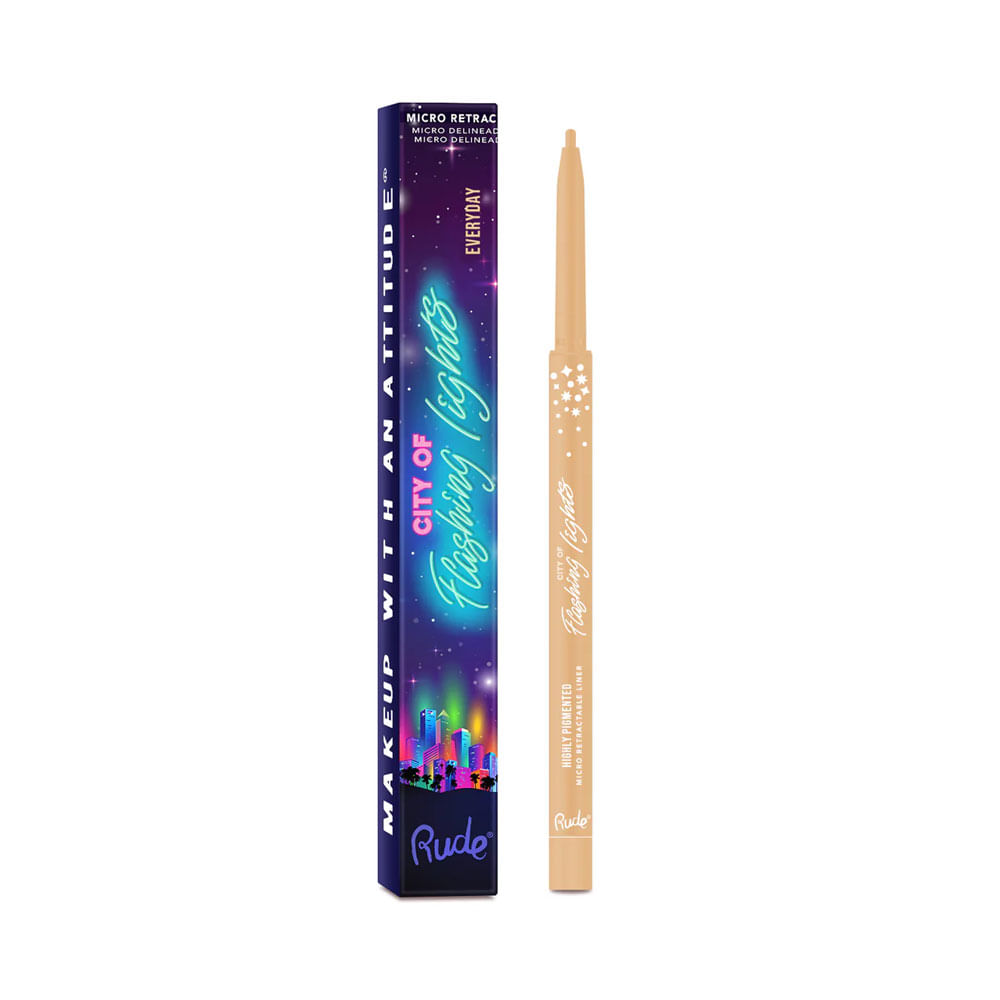 Delineador de ojos Rude City of Flashing Lights Micro Retractable Liner Everyday