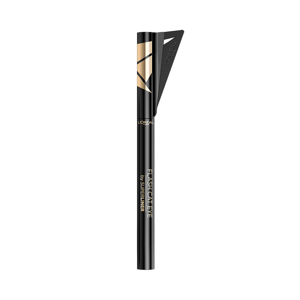 Delineador líquido L’Oréal Paris Flash Cat Eyeliner Black