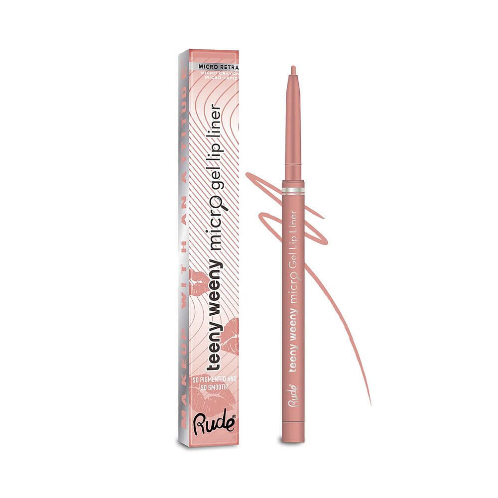 Delineador de Labios Rude Cosmetics Teeny Weeny Micro Gel Lip Liner Blushing Bare