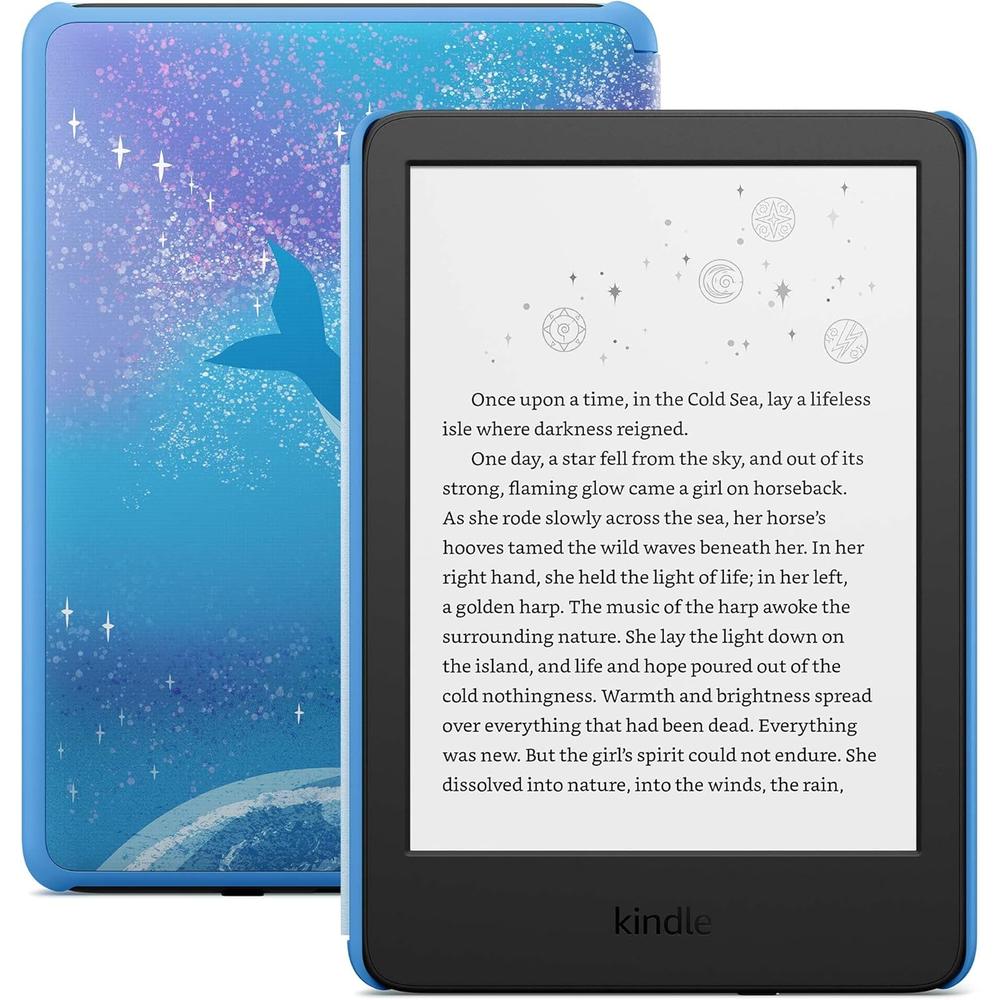 KINDLE E-READER AMAZON KIDS 16GB | SPACE WHALE