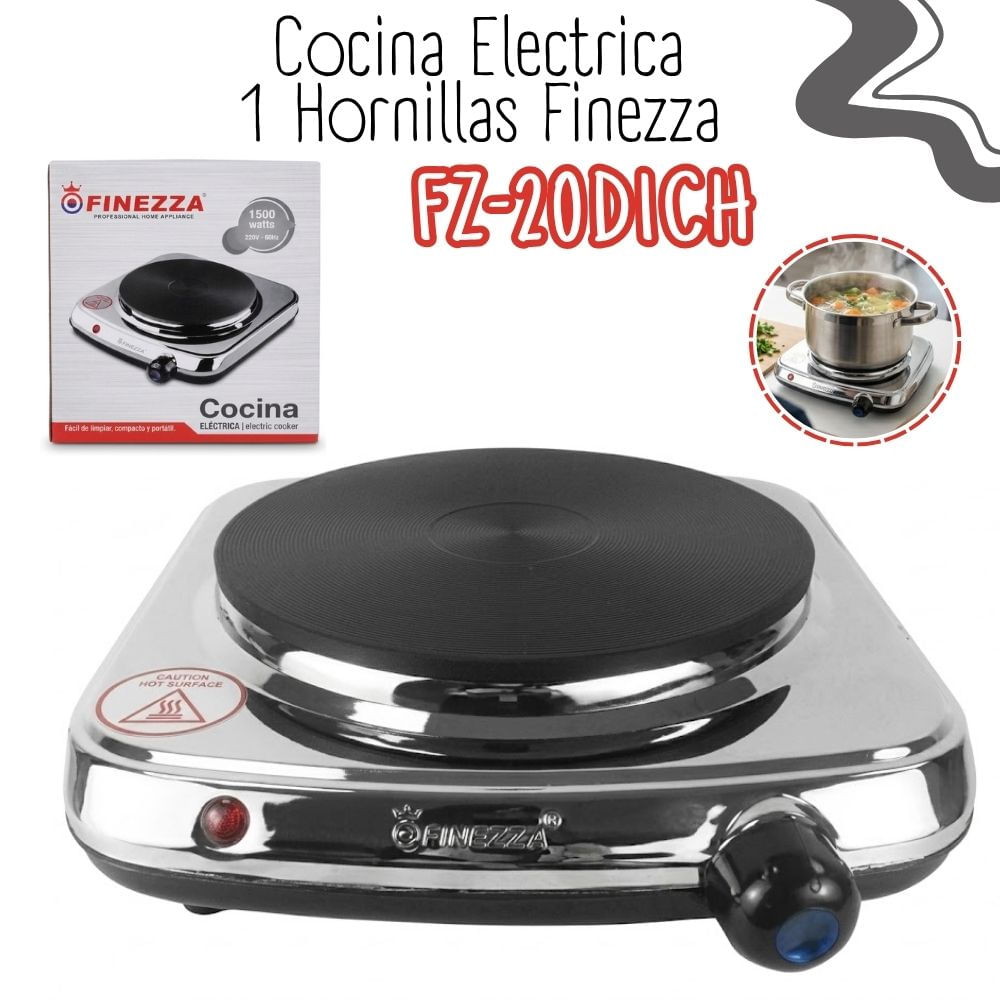 Cocina Eléctrica Finezza de 1 Hornilla FZ-201D1CH - Acerado