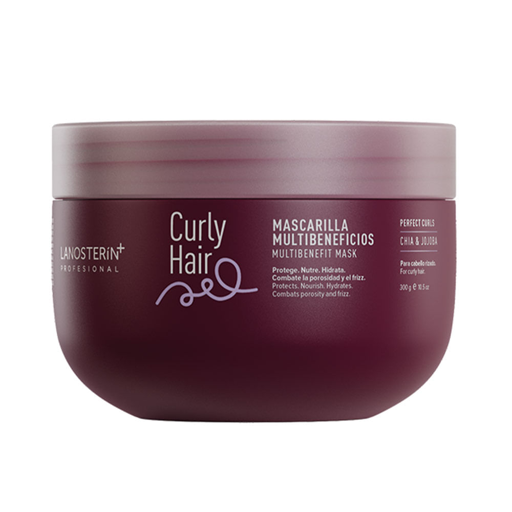 Mascarilla Lanosterin Curly Hair Multibeneficios para cabello rizado 300 g