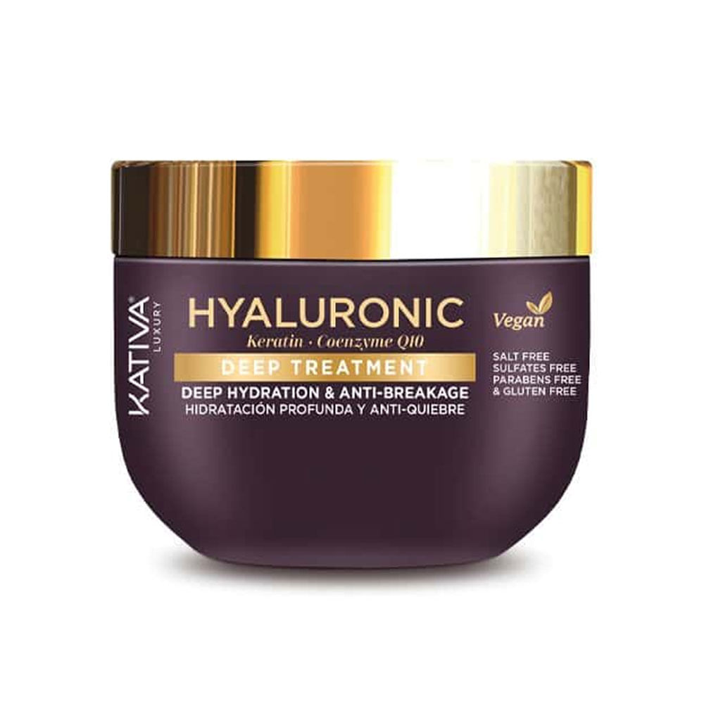 Mascarilla Capilar Kativa Luxury Hyaluronic Keratin Coenzyme Q10 300 ml