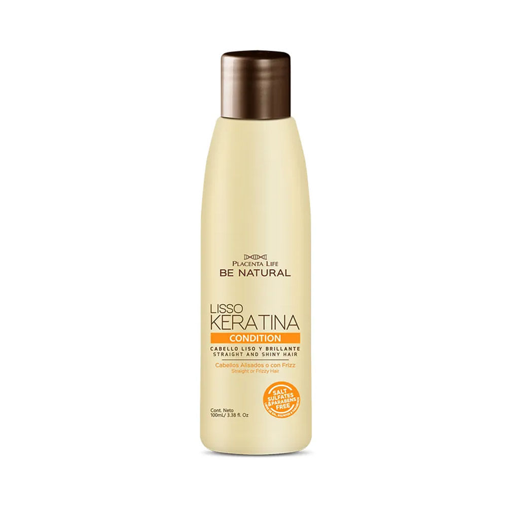 Acondicionador Be Natural Lisso Keratina 100 ml Cabello Liso y Suave