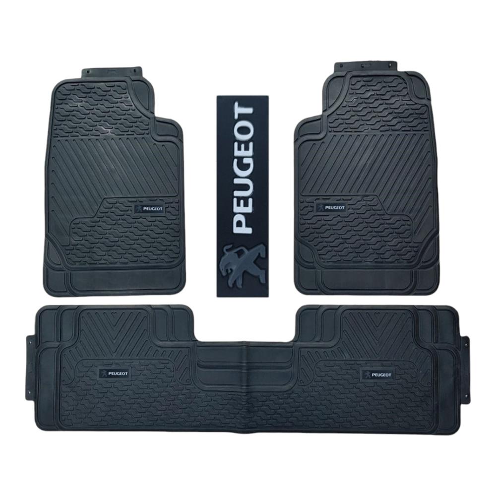 Piso De Jebe PVC Universal 3 Pieza Auto Camioneta Puegeot