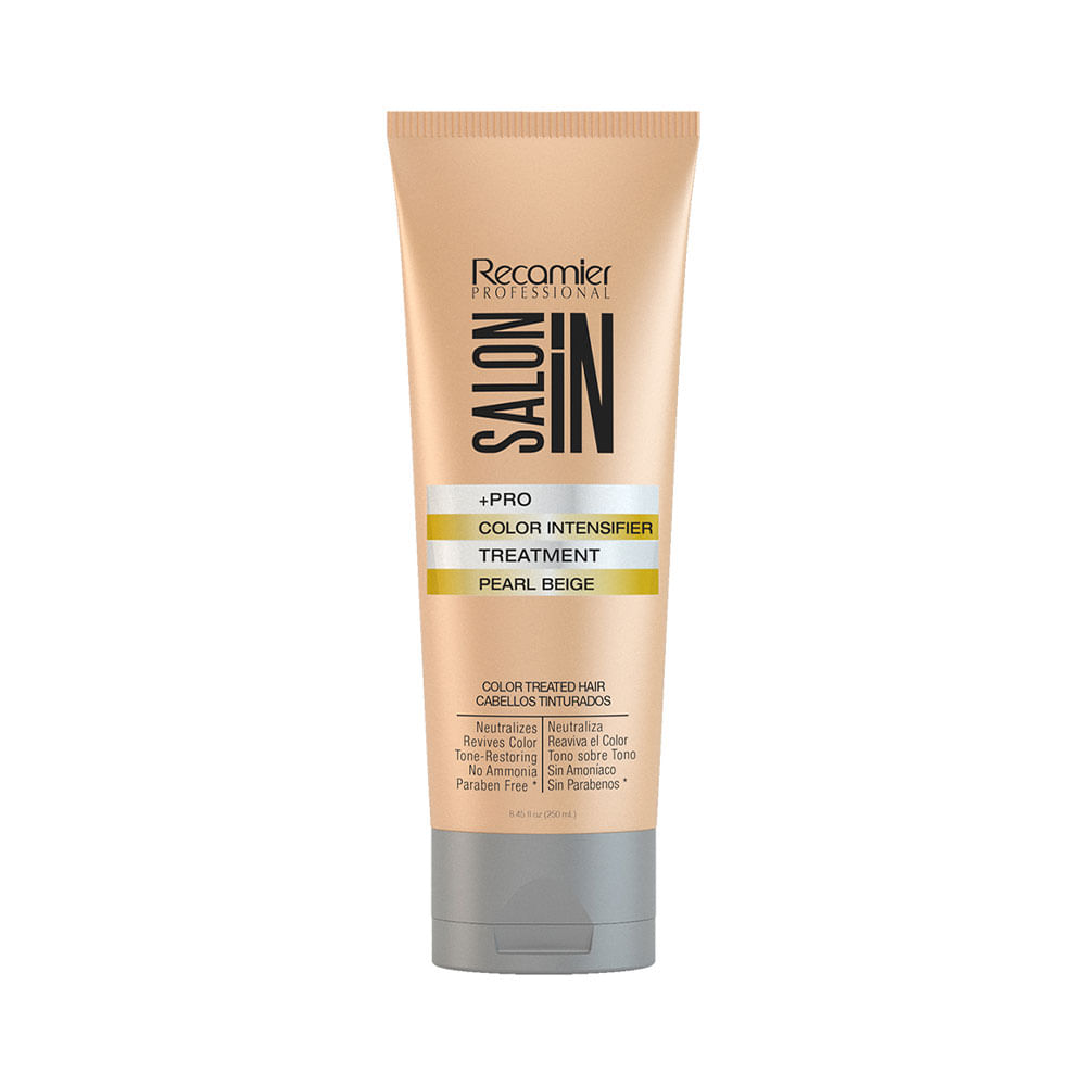 Tratamiento Matizador Salon In +Pro Intensifier Treatment Pearl Beige para cabello rubio o mechas
