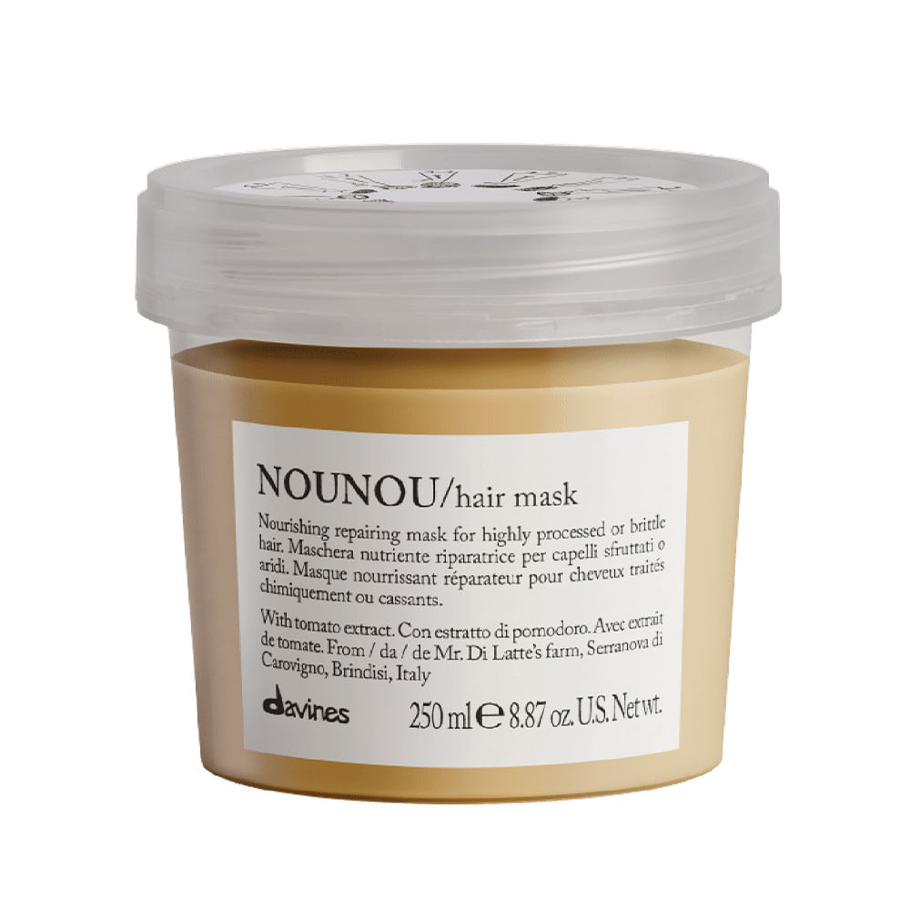 Mascarilla capilar Davines Nounou reparadora para cabellos procesados o quebradizos 250 ml