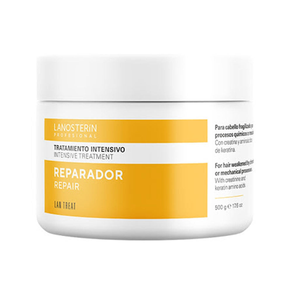 Mascarilla capilar Lanosterin Lan Treat intensiva reparadora 500 g