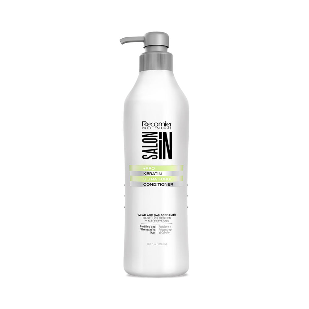 Acondicionador Salon In +Pro Keratin Ultra Force con keratina y aceite de argán