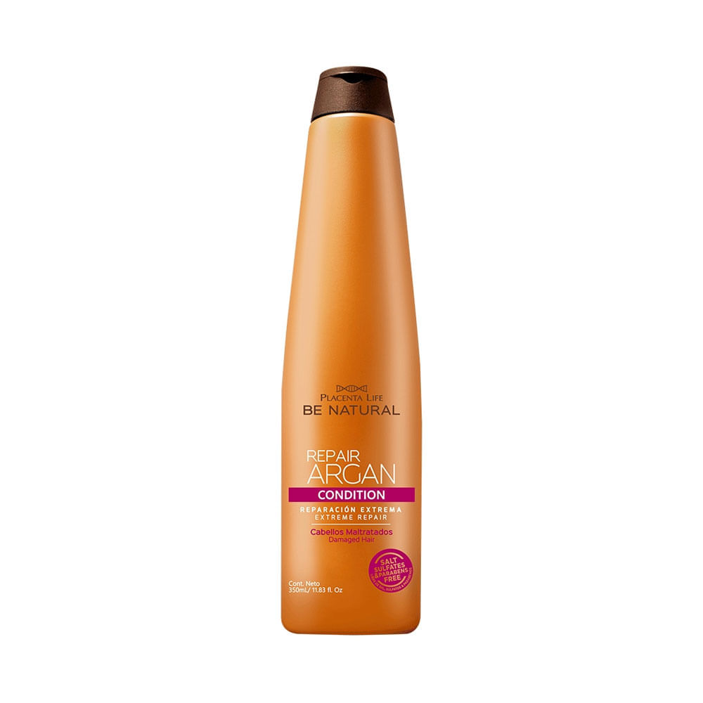 Acondicionador Be Natural Repair Argán para cabello dañado 350 ml