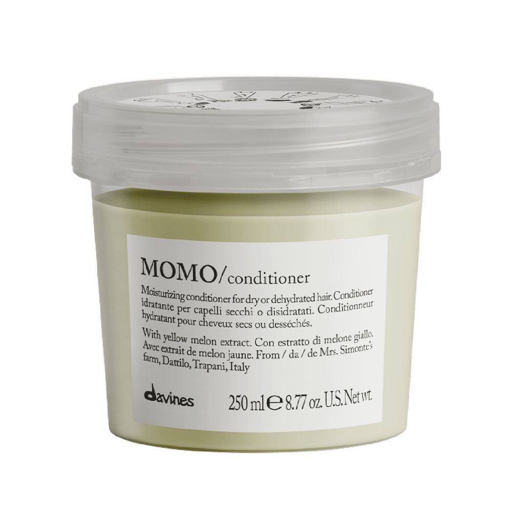 Acondicionador Davines Momo hidratante para cabello seco o deshidratado 250 ml