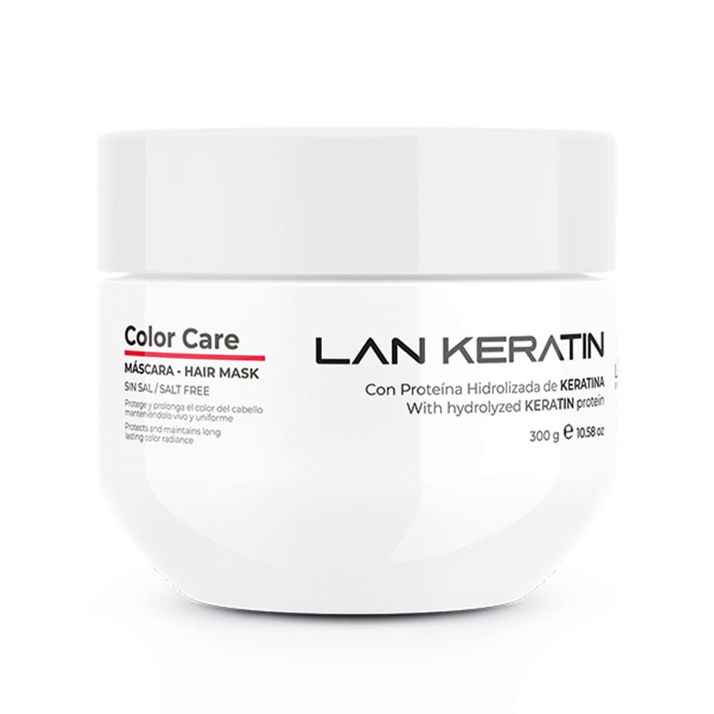 Mascarilla Lanosterín Lan Keratin Color Care para cabello teñido 300 ml