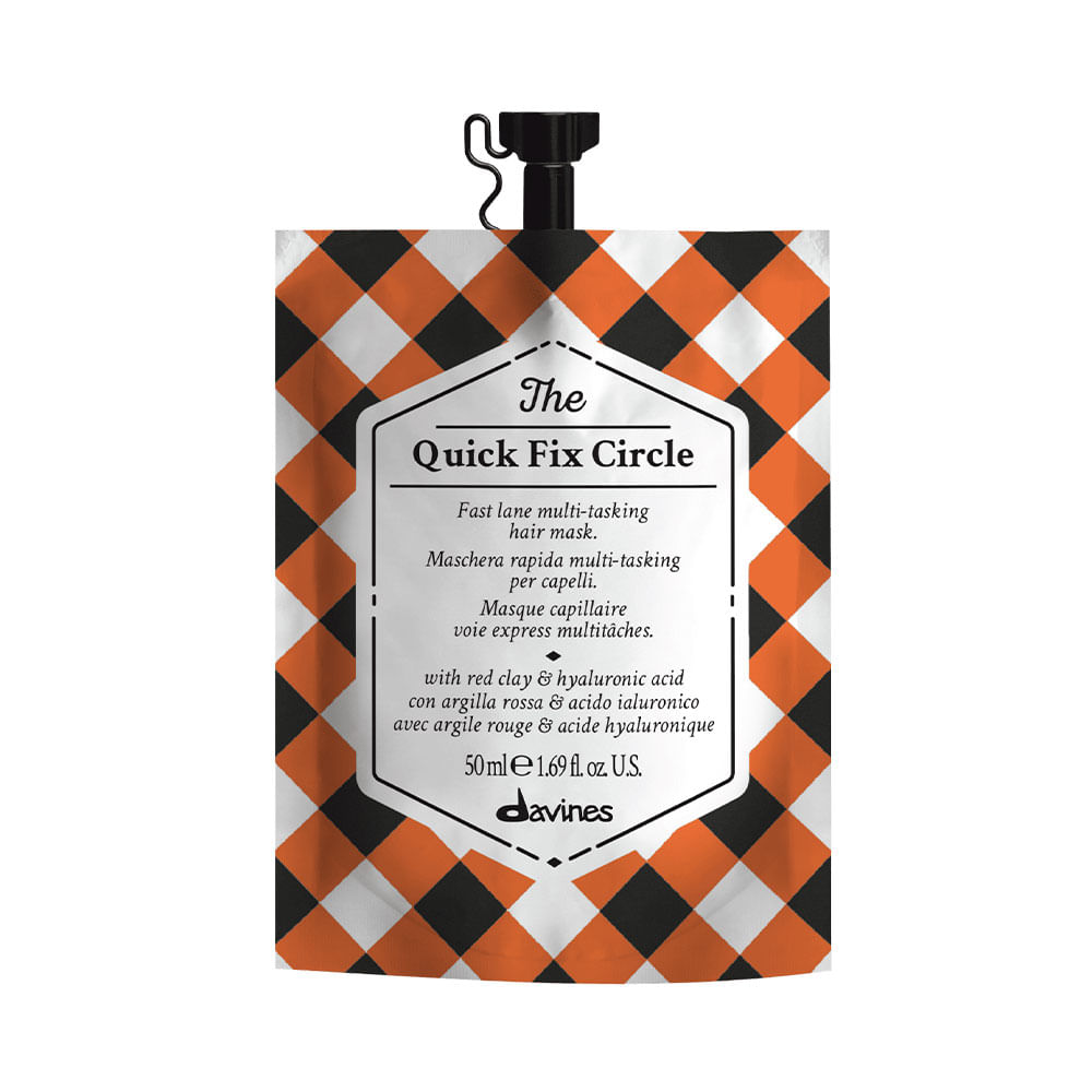 Mascarilla capilar Davines The Quick Fix Circle cabello hidratado y suave 50 ml