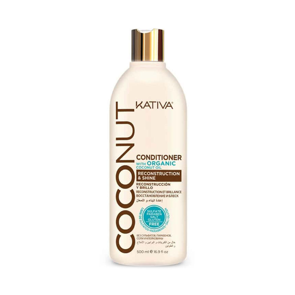 Acondicionador Kativa Coconut Reconstrucción y Brillo 500 ml