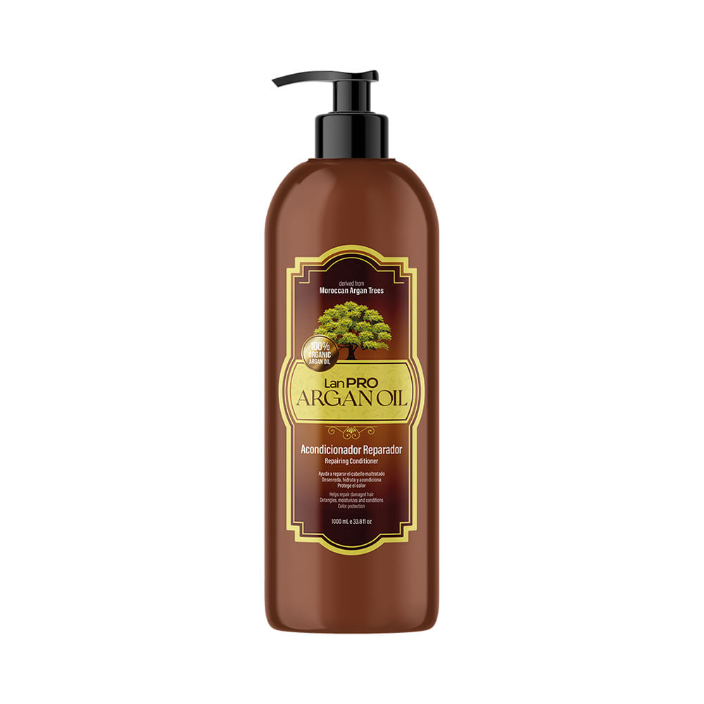 Acondicionador Lanosterin LanPRO Argan Oil Reparador para cabello dañado 1L