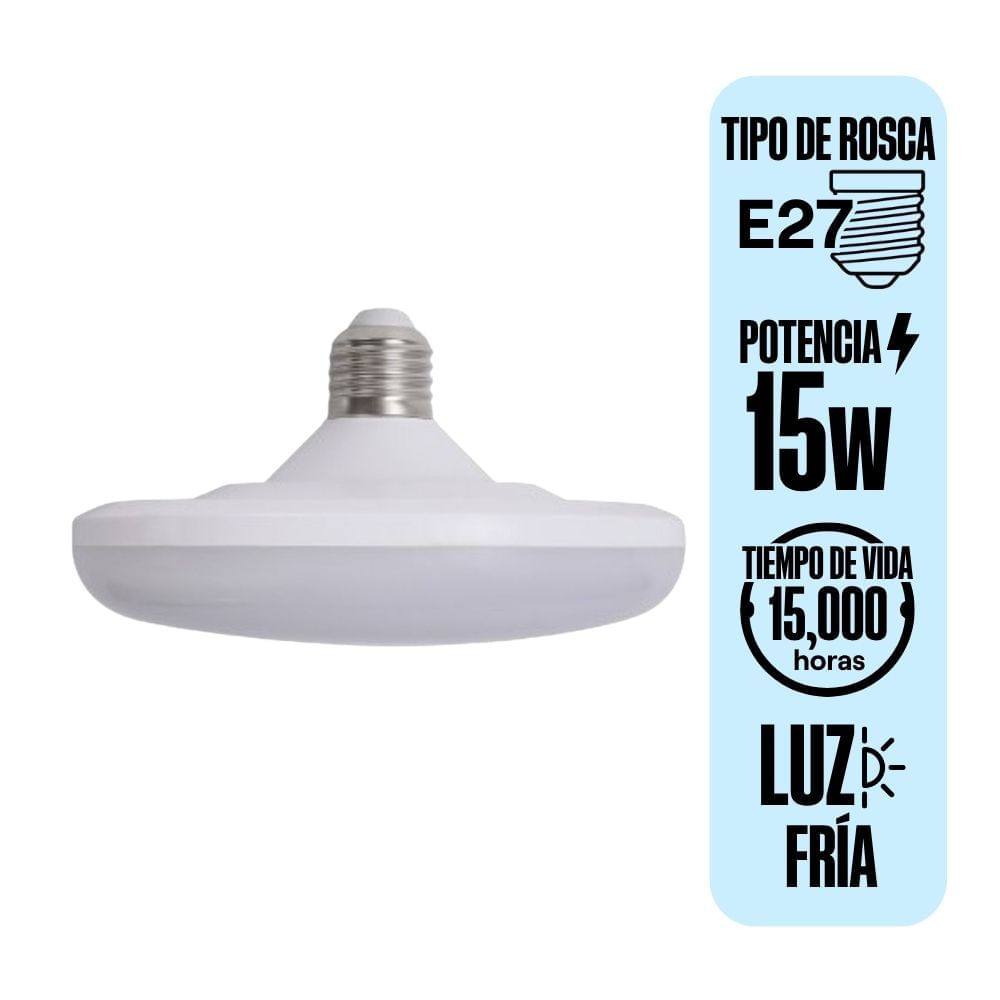 Foco LED Ufo Orange E27 15w Luz Fría