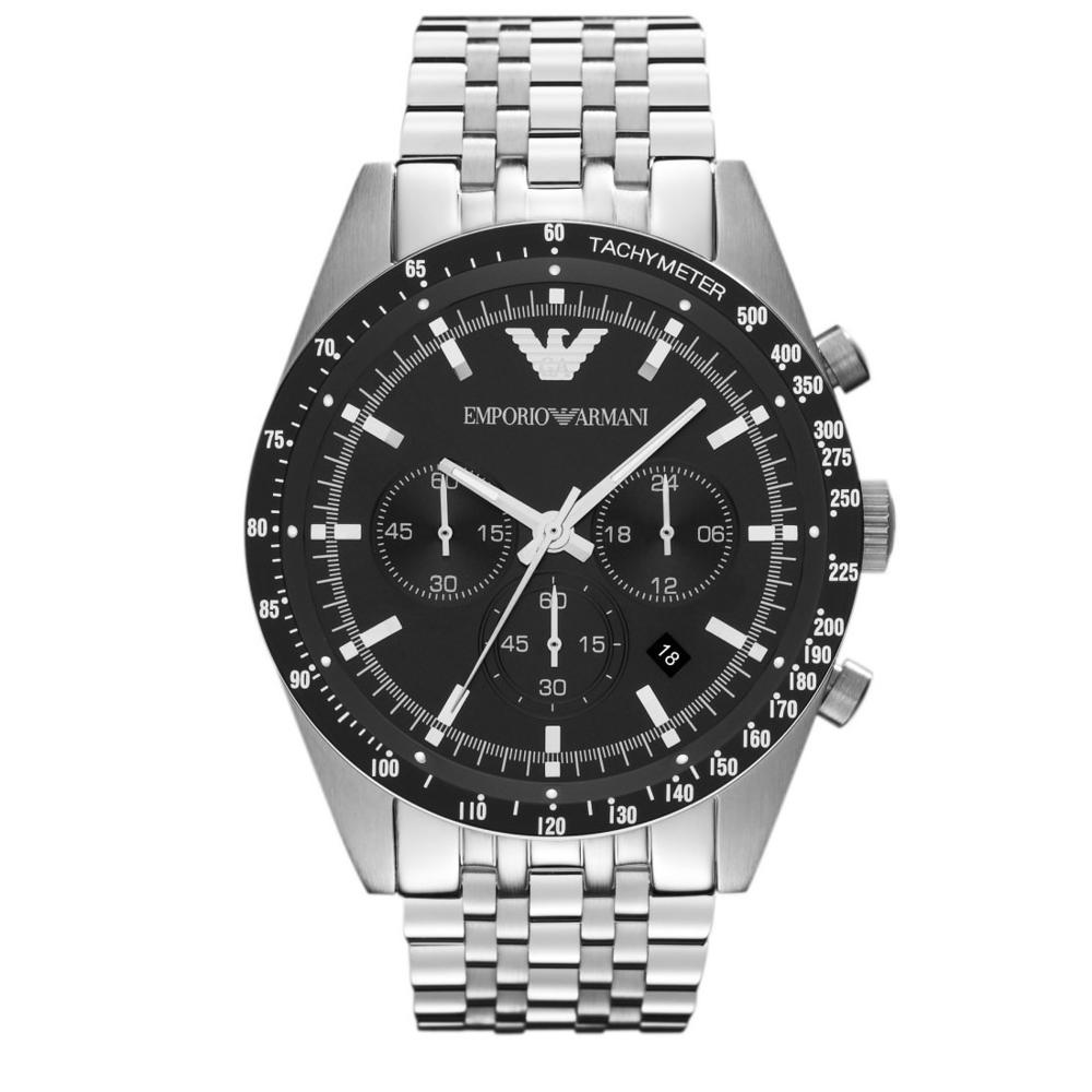 Reloj Emporio Armani Ar5988 Black and Silver Genuino