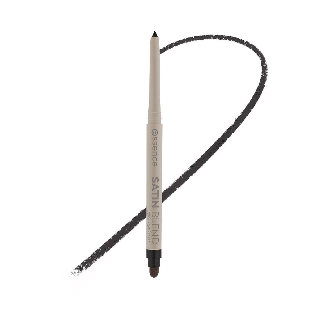 Delineador de ojos en gel Essence Satin Blend 01 Pure Black