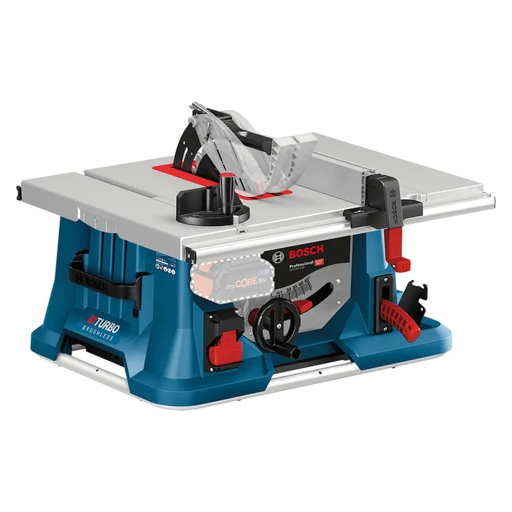 Sierra De Mesa Bosch Gts 18v-216 Biturbo 10254mm Sin Batería Azul