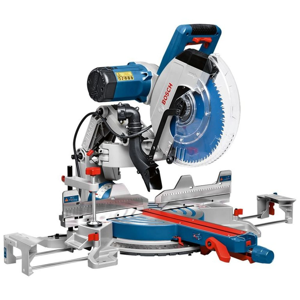Sierra Ingleteadora Bosch Brazo Articulado Gcm 12 Gdl 2000 W Azul