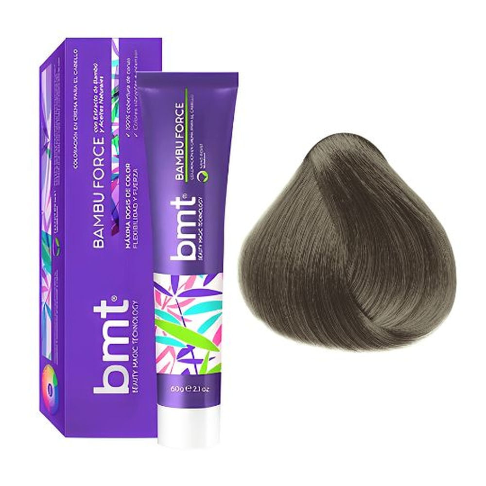 Tinte BMT Bambu Force 8-01 Rubio Claro Natural Cenizo 60ml