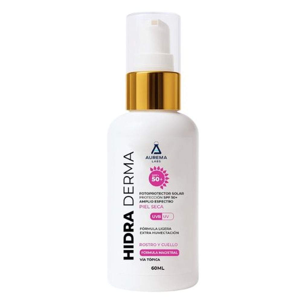 Protector Solar Hidra Derma para Piel Seca SPF 50+ 60ml