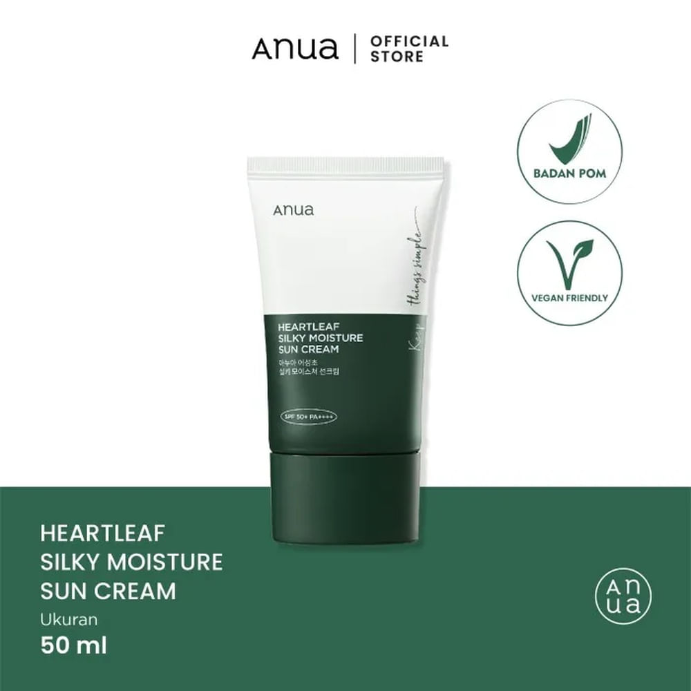 Anua Heartleaf Bloqueador Silky Moisture Sun Cream SPF50+