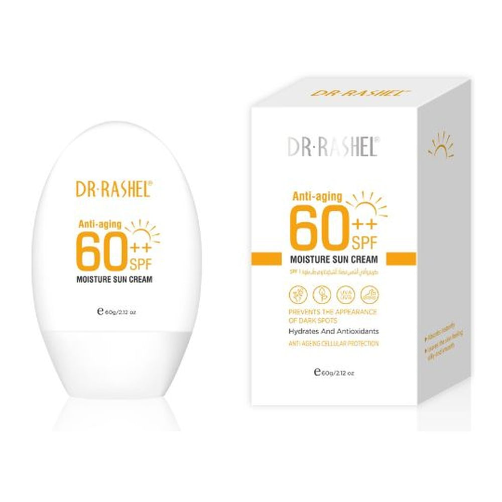 Protector Solar Hidratante Anti-envejecimiento SPF 60++ Dr. Rashel 60 ml