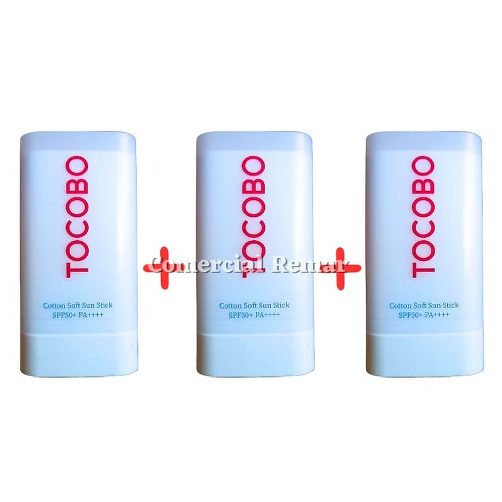 SET DE 3 BLOQUEADORES TOCOBO COTTON SOFT SUN STICK SPF50+
